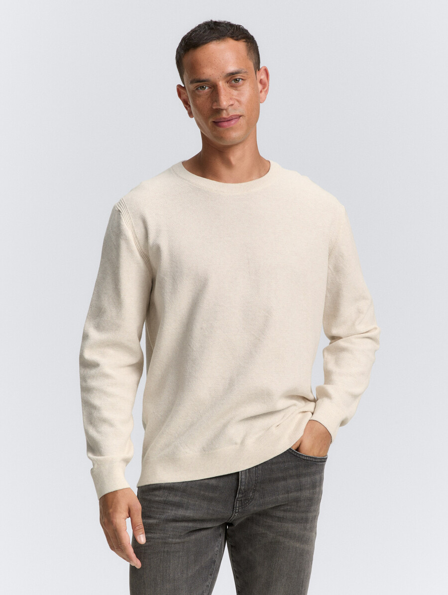 strickpullover aus bio-baumwolle
