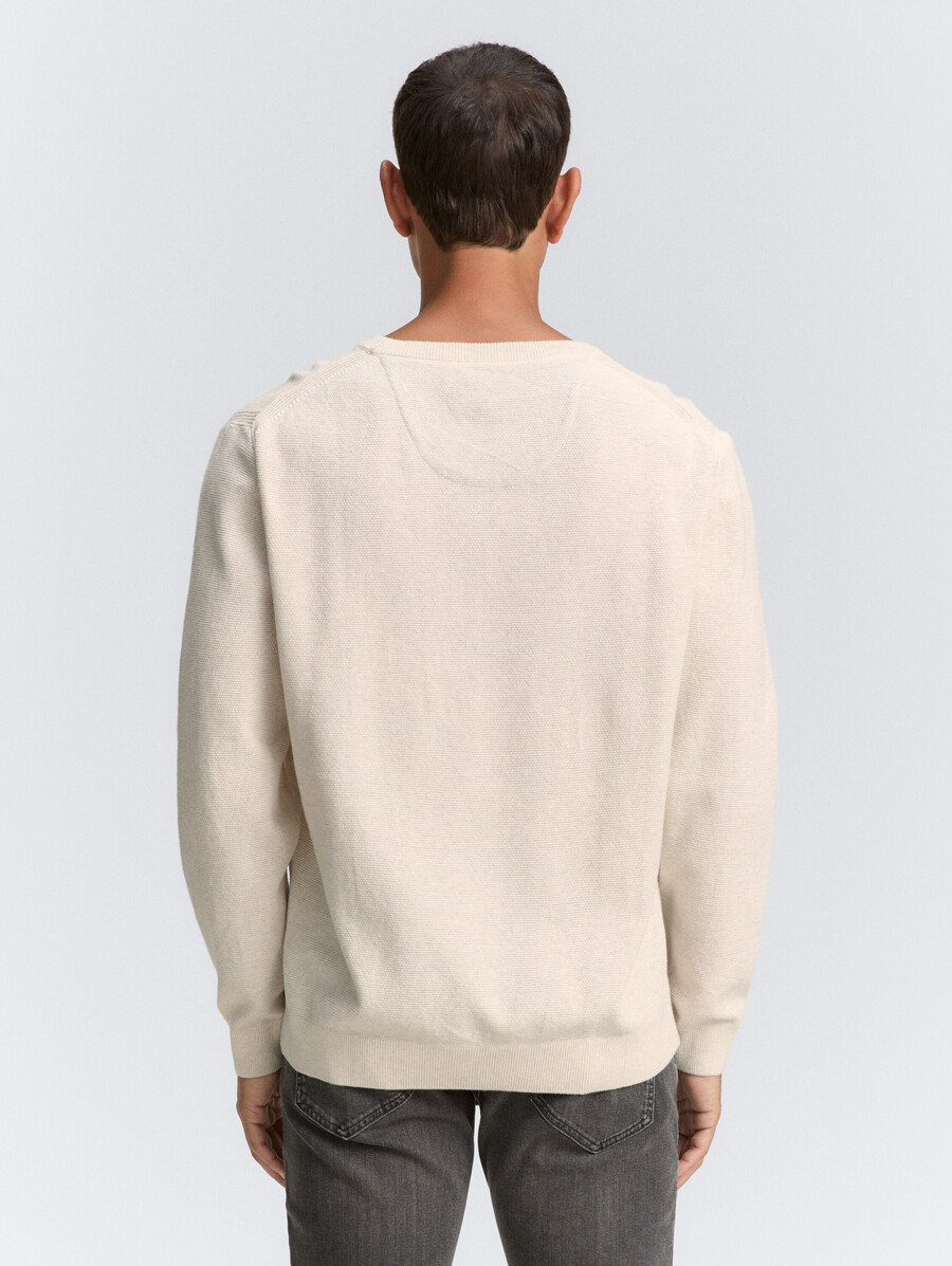 strickpullover aus bio-baumwolle