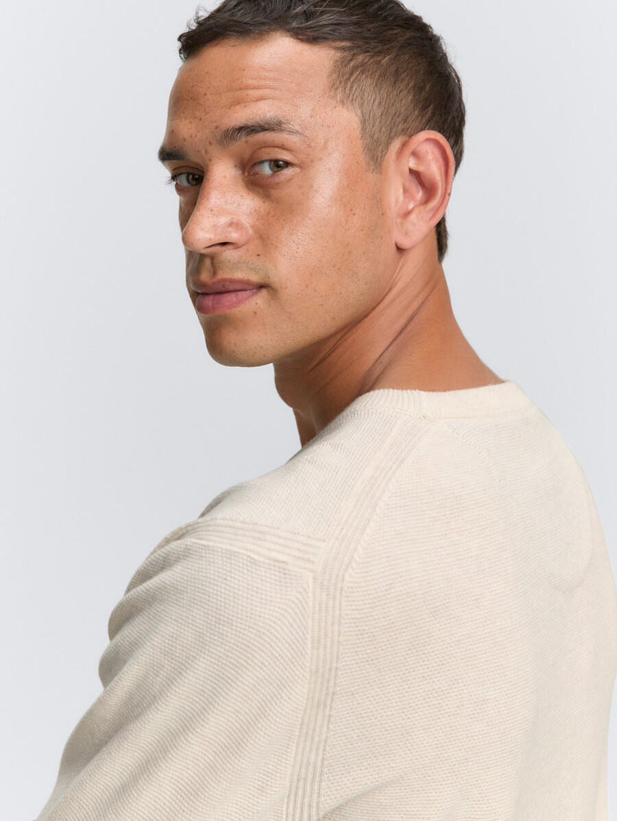 strickpullover aus bio-baumwolle