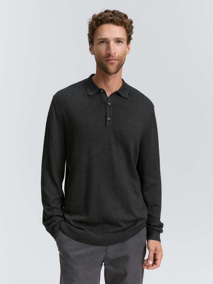 poloshirt aus viskosestrick