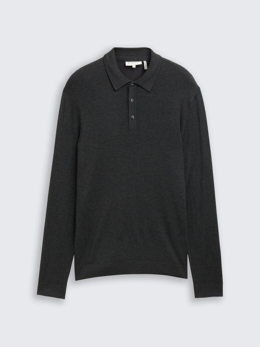 poloshirt aus viskosestrick
