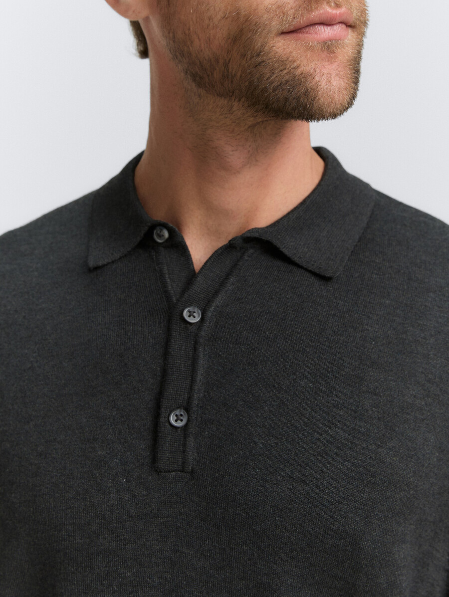 poloshirt aus viskosestrick