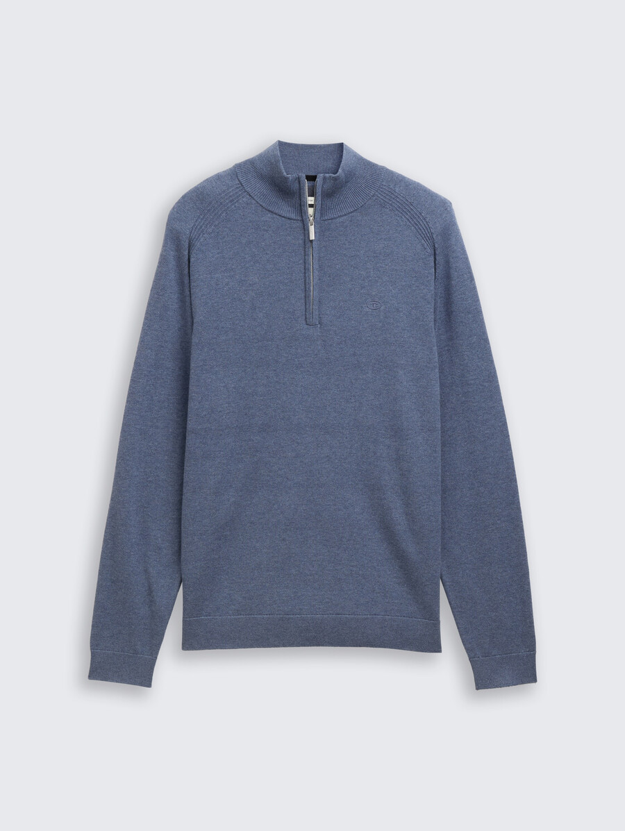 troyer strickpullover mit logostickerei
