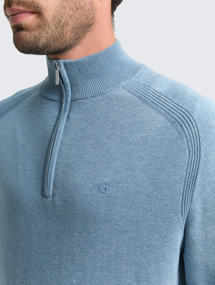 troyer strickpullover mit logostickerei