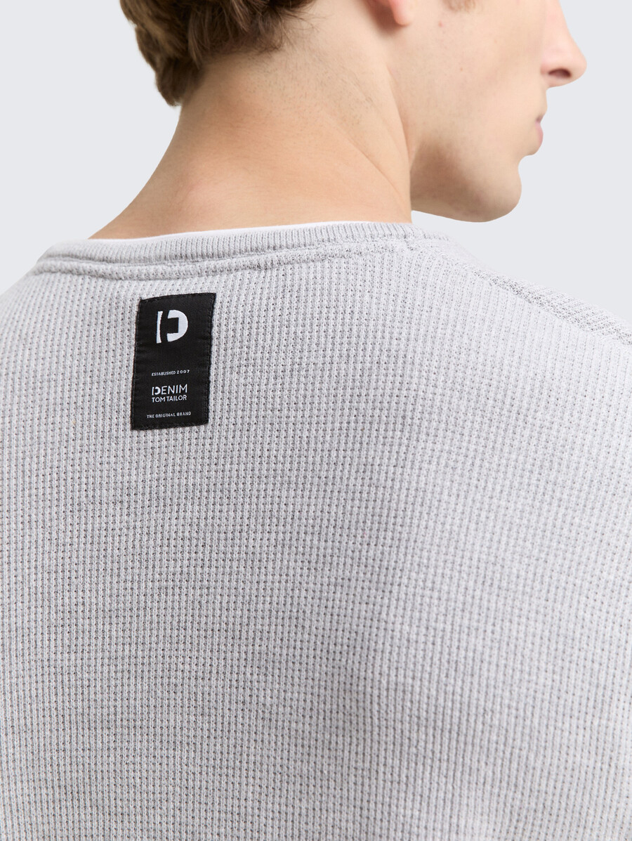 2-in-1-strickpullover aus baumwolle