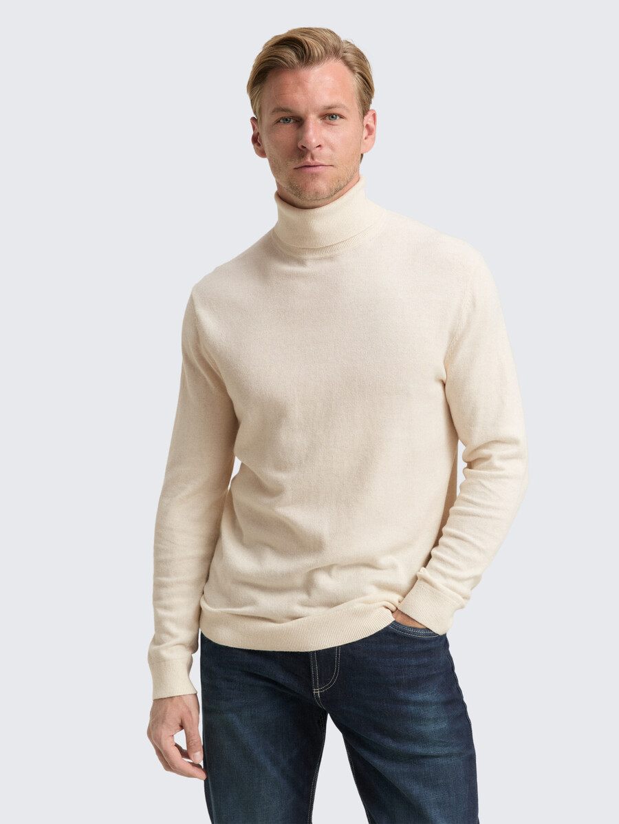 rollkragenpullover aus kaschmirmischung