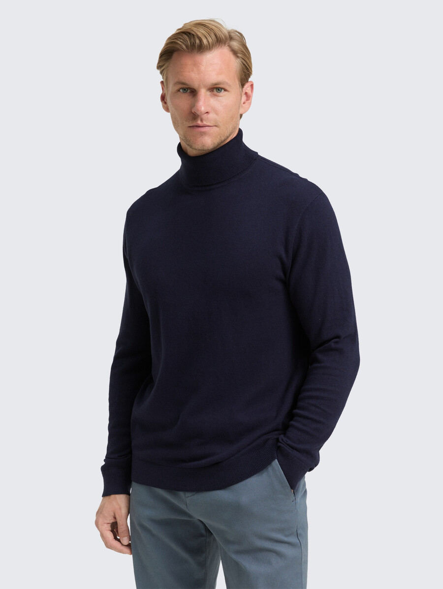 rollkragenpullover aus kaschmirmischung