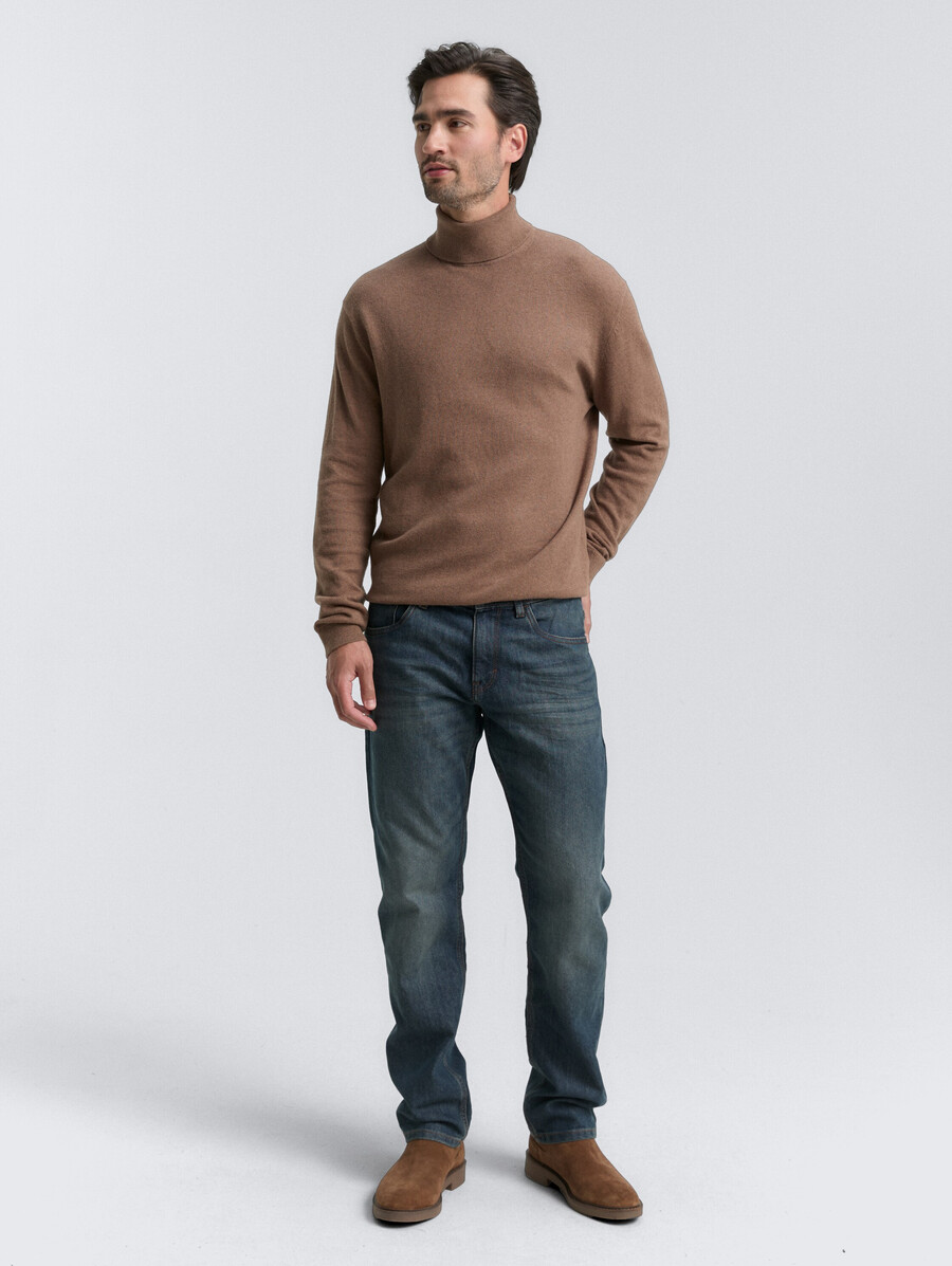 rollkragenpullover aus kaschmirmischung
