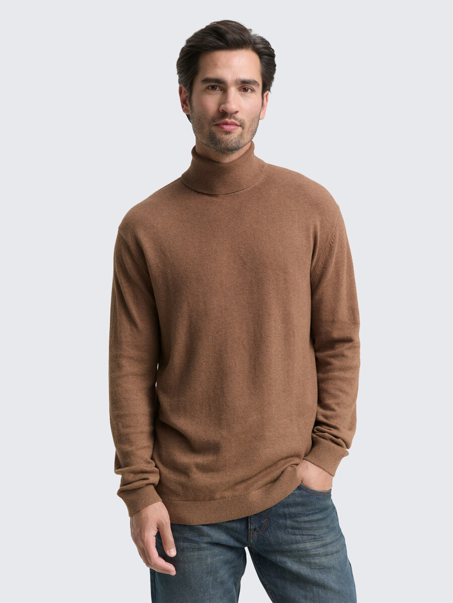rollkragenpullover aus kaschmirmischung