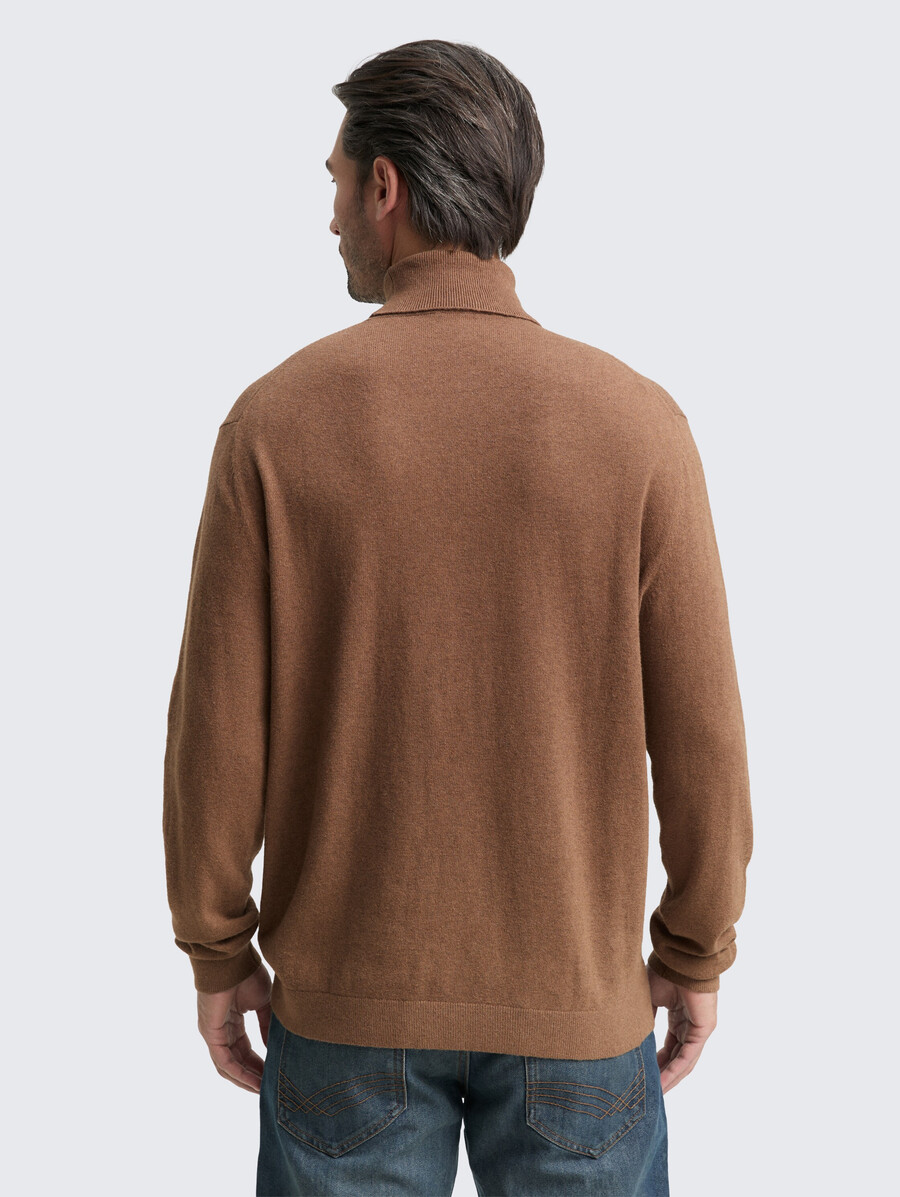 rollkragenpullover aus kaschmirmischung
