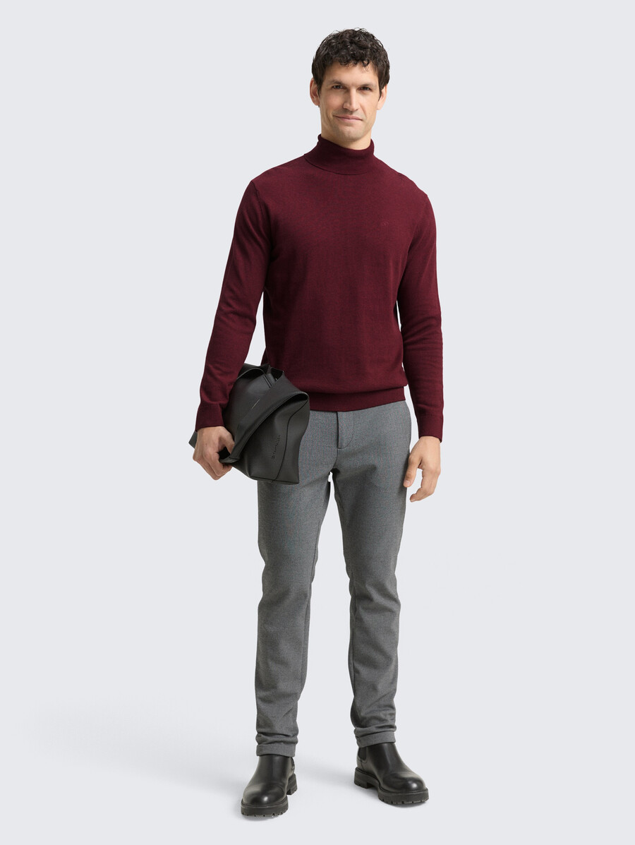 rollkragenpullover aus baumwolle