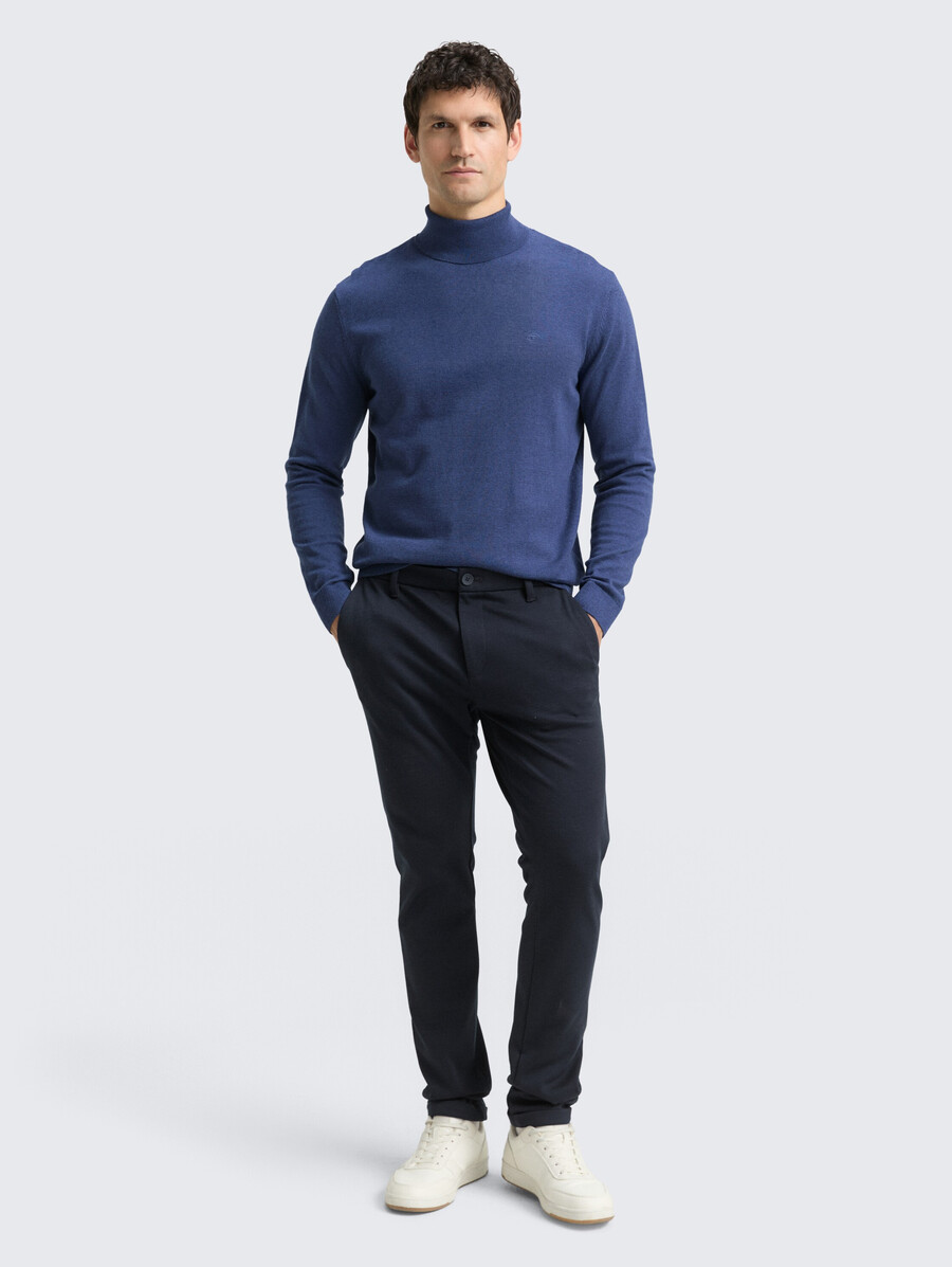 rollkragenpullover aus baumwolle