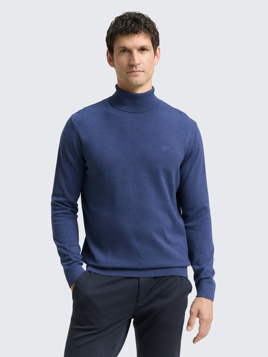 rollkragenpullover aus baumwolle