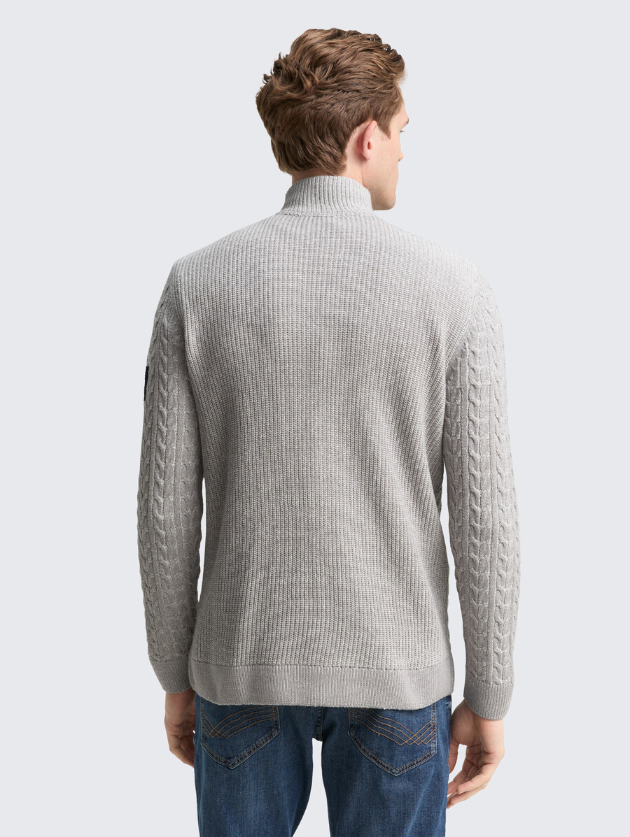 troyer strickpullover mit zopfmuster
