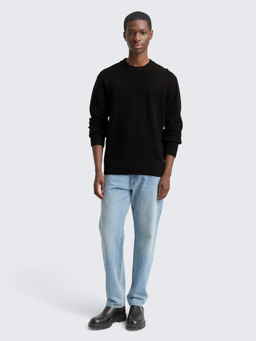 bouclé-strickpullover