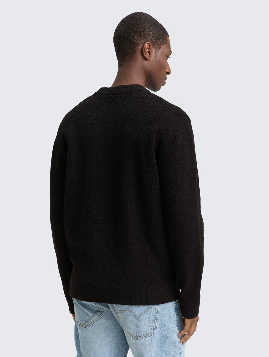 bouclé-strickpullover