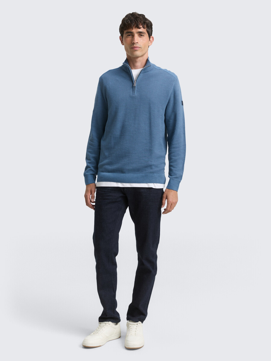 baumwoll-troyer-strickpullover