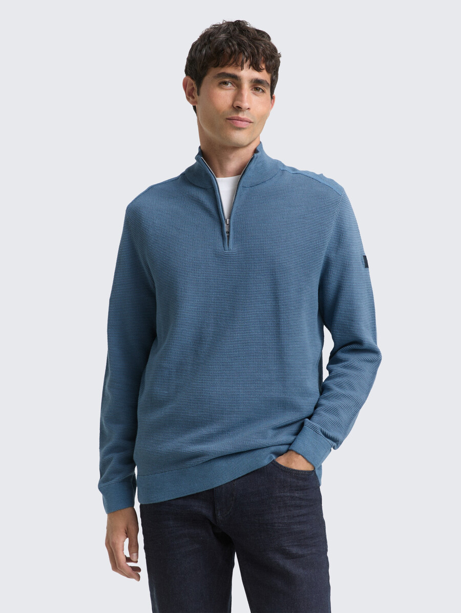 baumwoll-troyer-strickpullover