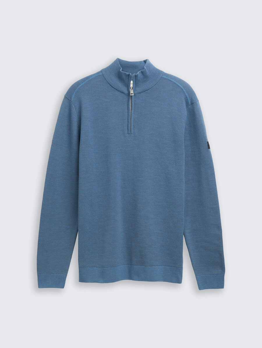 baumwoll-troyer-strickpullover