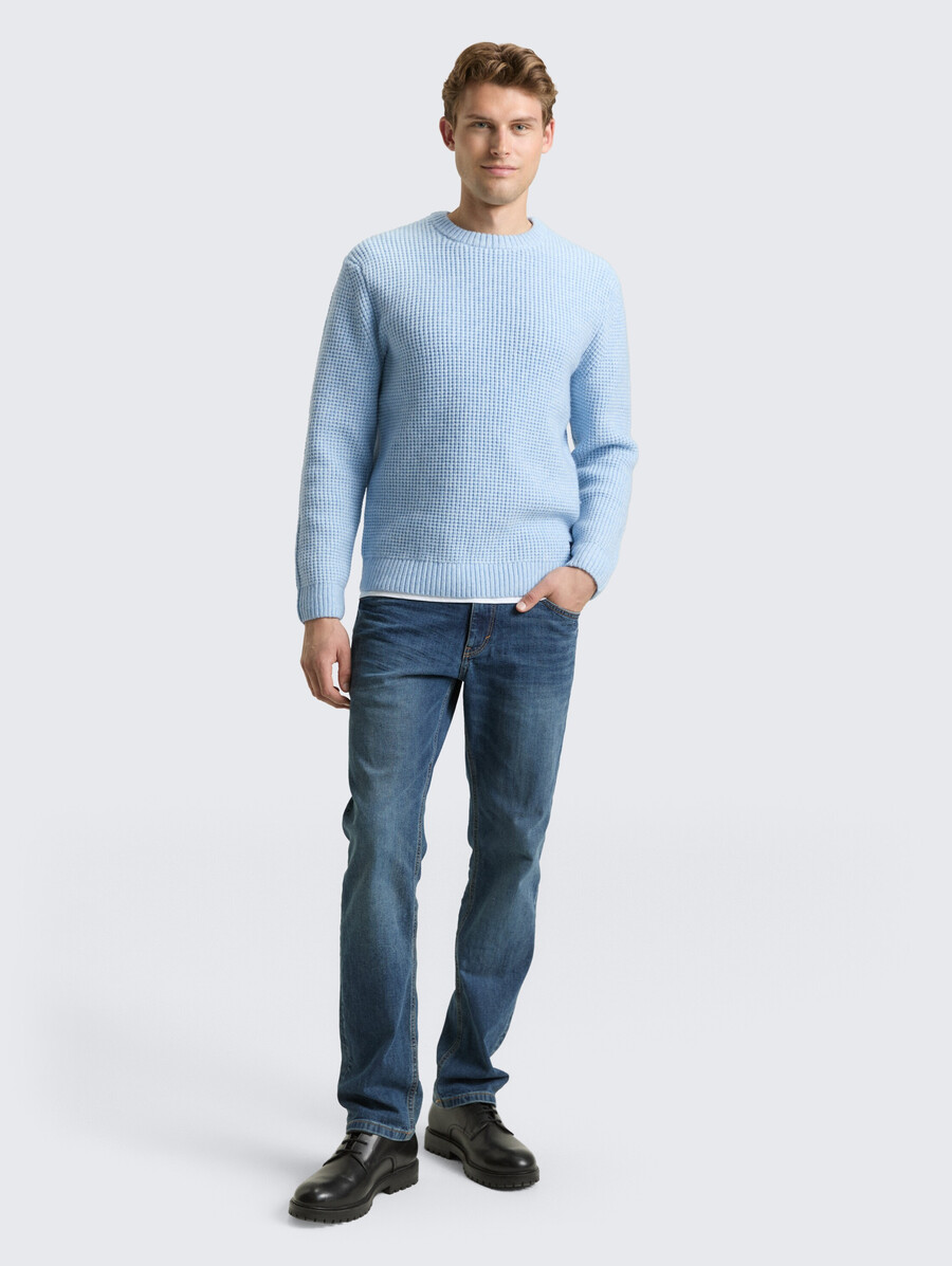 strickpullover mit wollanteil