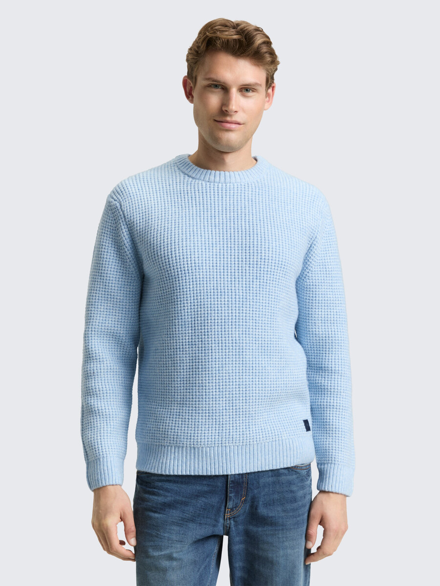 strickpullover mit wollanteil