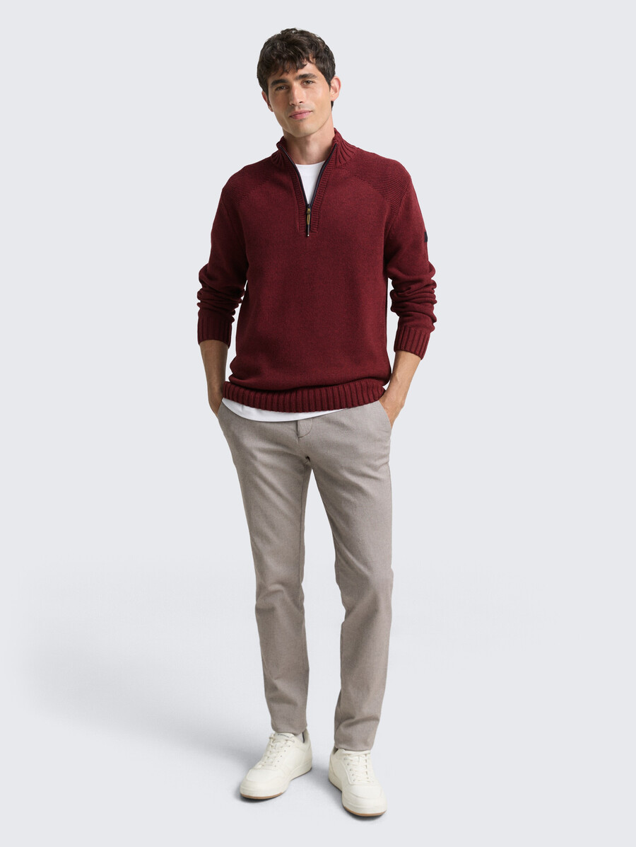 troyer strickpullover mit rippendetails