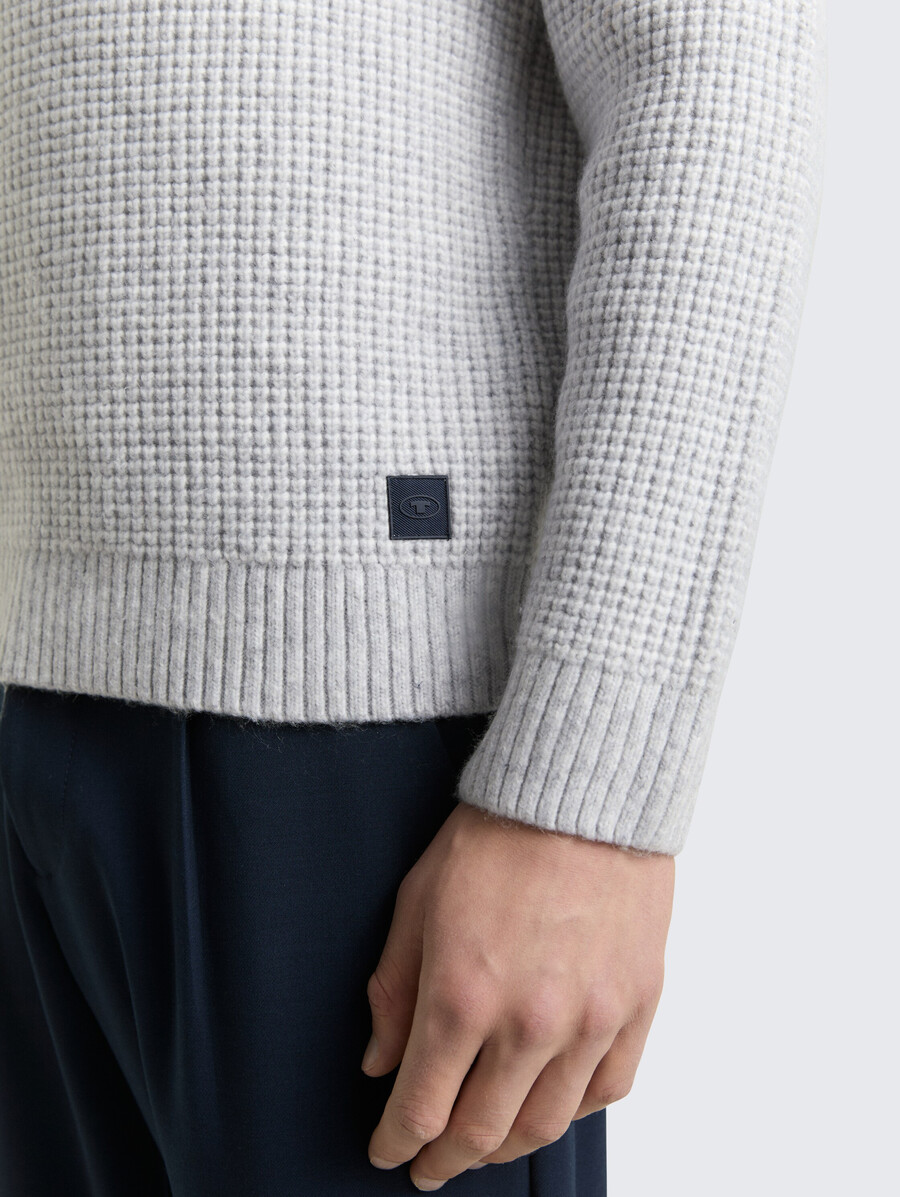 strickpullover mit wollanteil