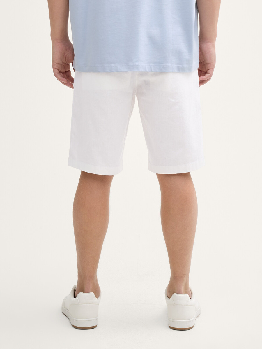 lässige shorts mit leinenanteil