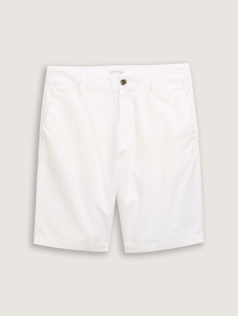 lässige shorts mit leinenanteil
