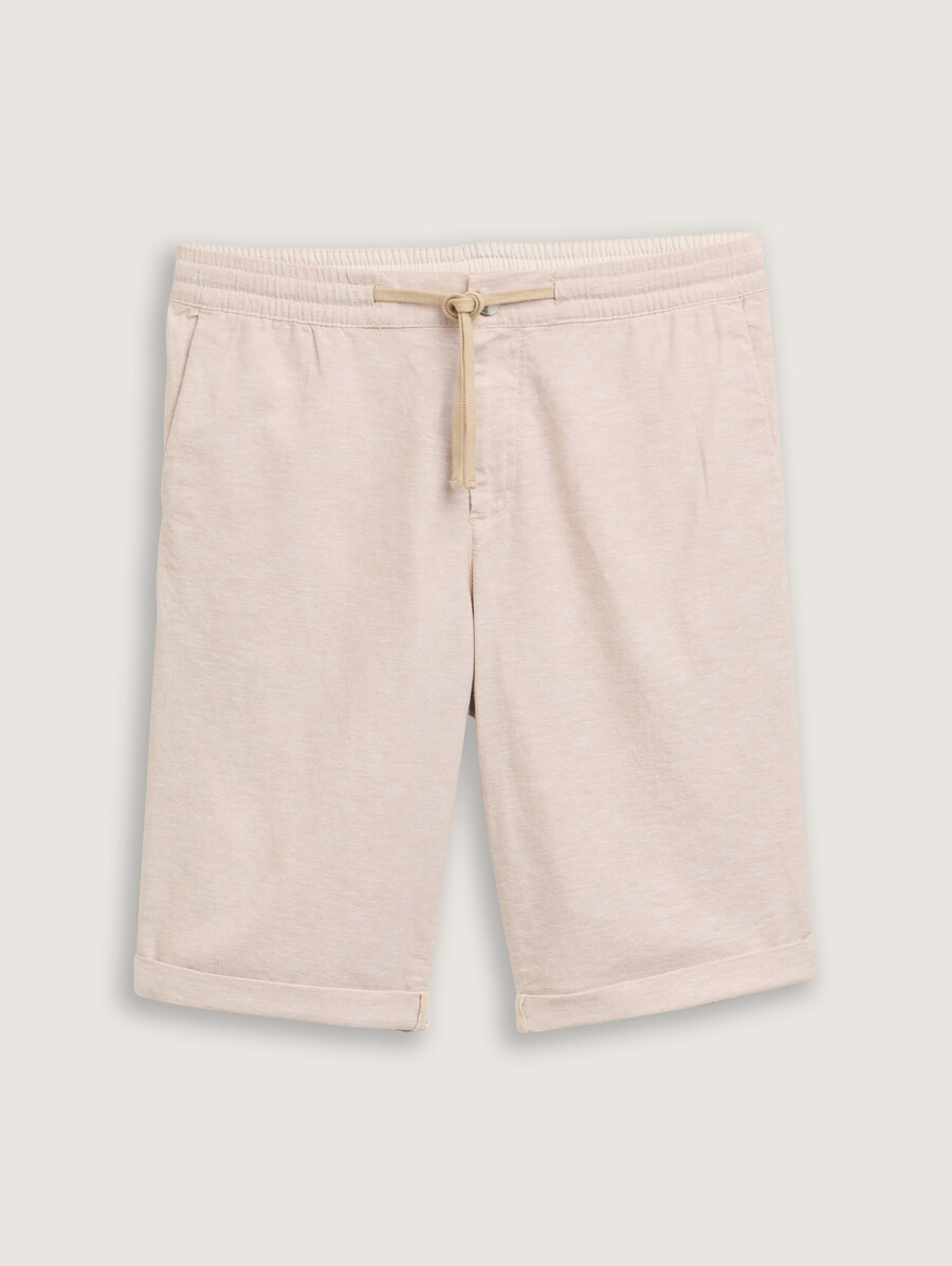 normale shorts mit leinenanteil