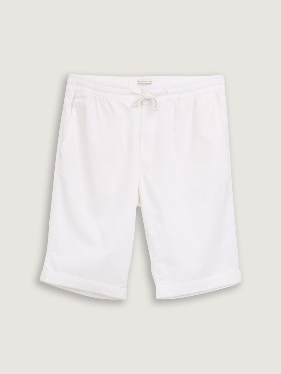 normale shorts mit leinenanteil