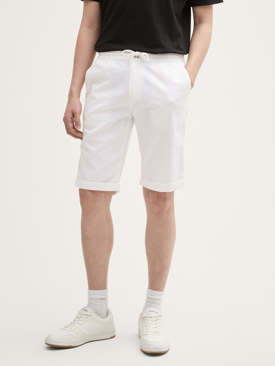 normale shorts mit leinenanteil