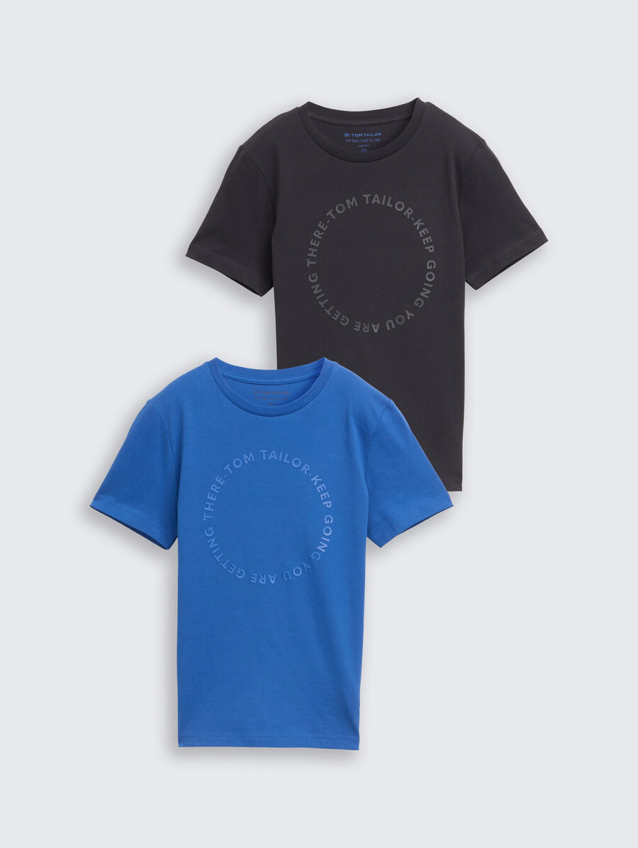schmal geschnittenes t-shirt im 2er-pack