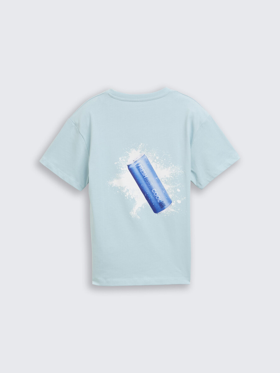 Übergroßes t-shirt mit rückendruck
