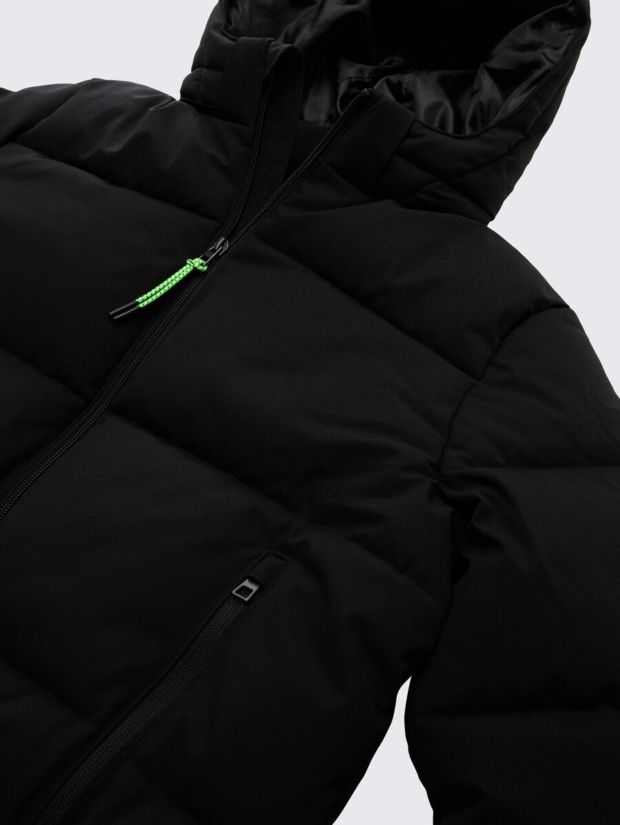 steppjacke mit abnehmbarer kapuze