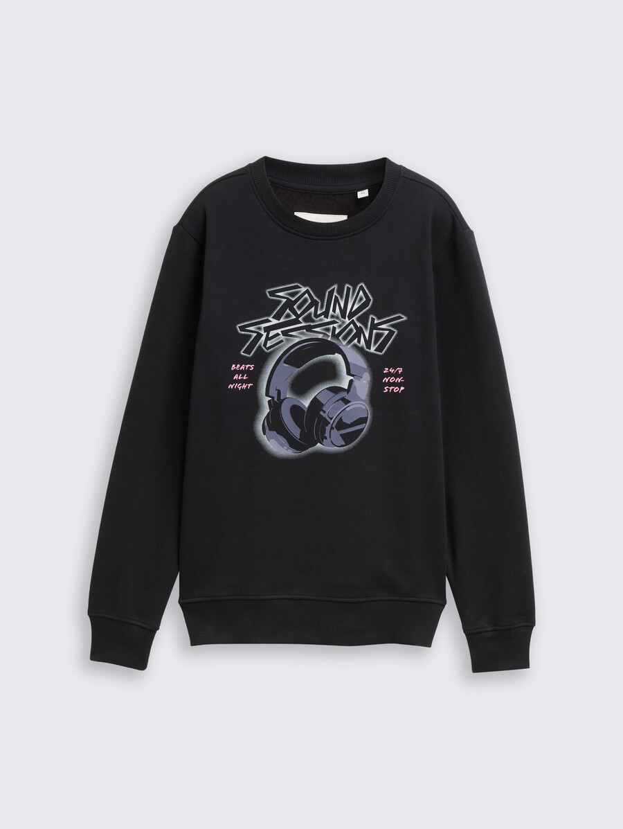 sweatshirt mit motivdruck