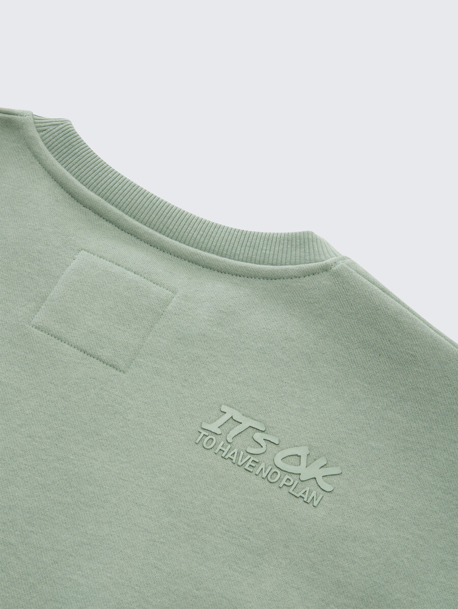 oversize-sweatshirt mit rückendruck