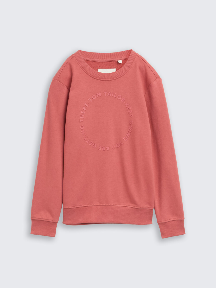 basic-sweatshirt mit aufdruck