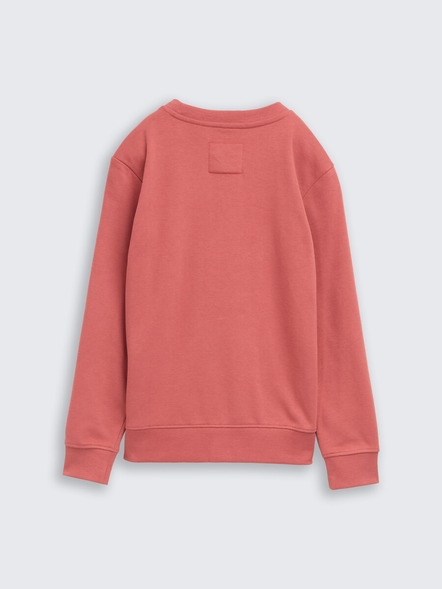 basic-sweatshirt mit aufdruck