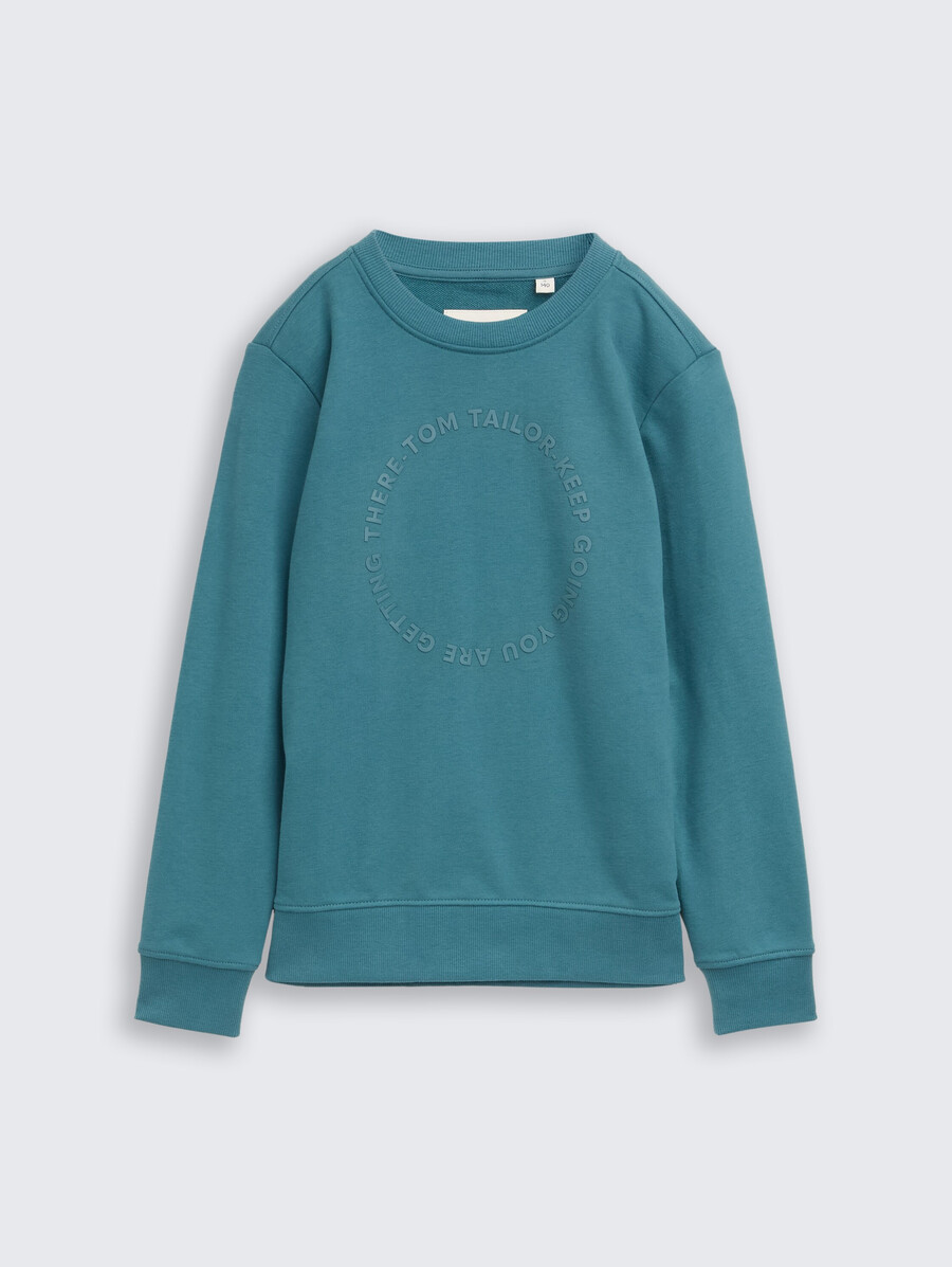 basic-sweatshirt mit aufdruck