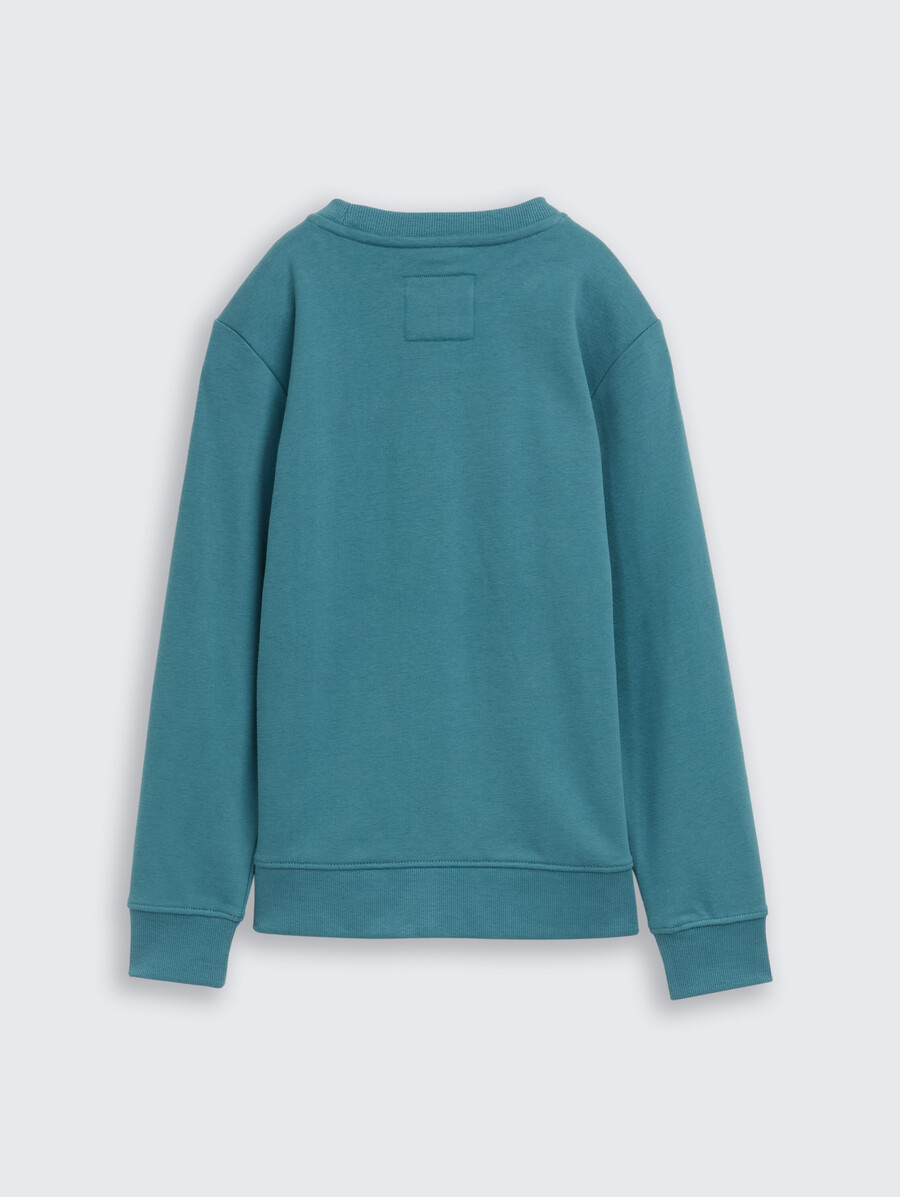 basic-sweatshirt mit aufdruck