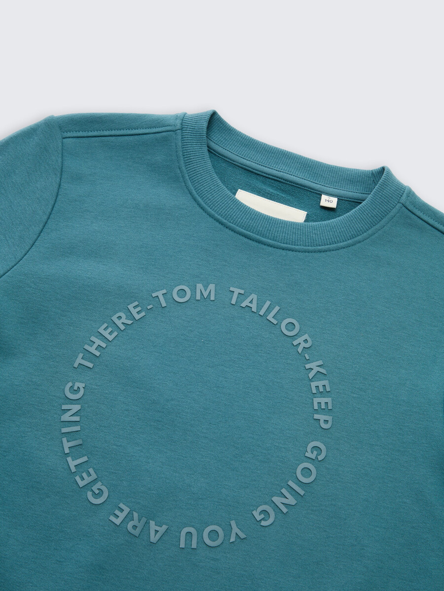 basic-sweatshirt mit aufdruck