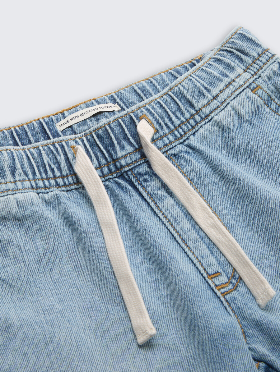 jeansshorts mit kordelzug