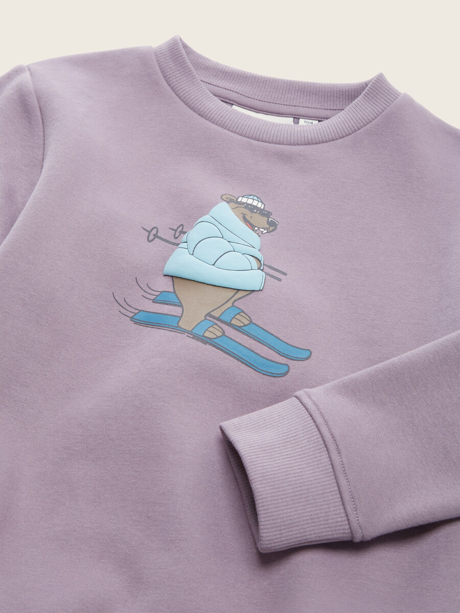 sweatshirt mit 3d-druck