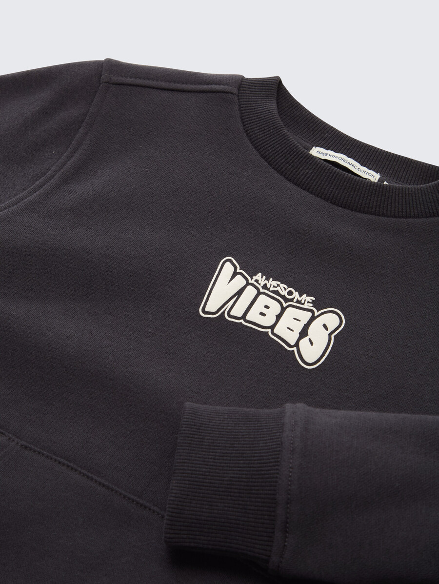 sweatshirt mit motivdruck
