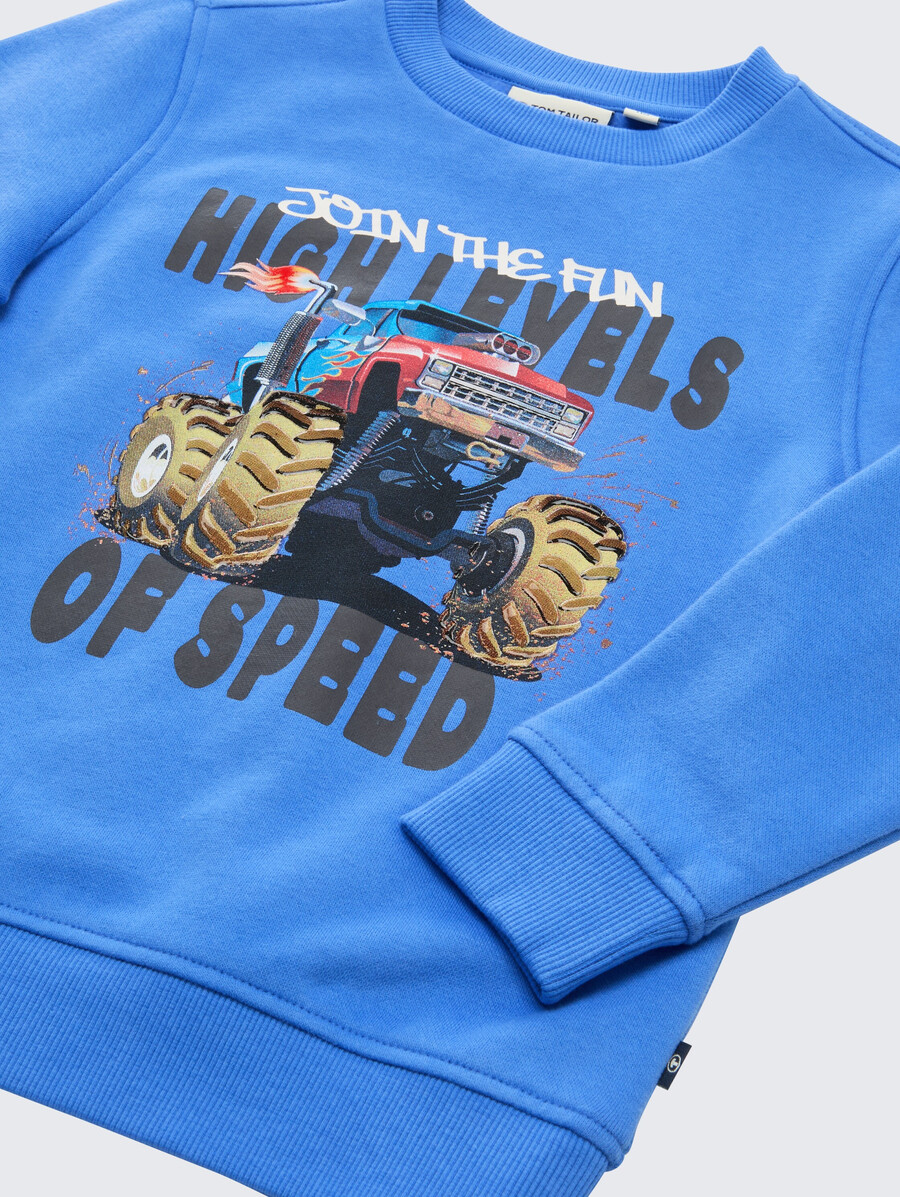sweatshirt mit motivdruck