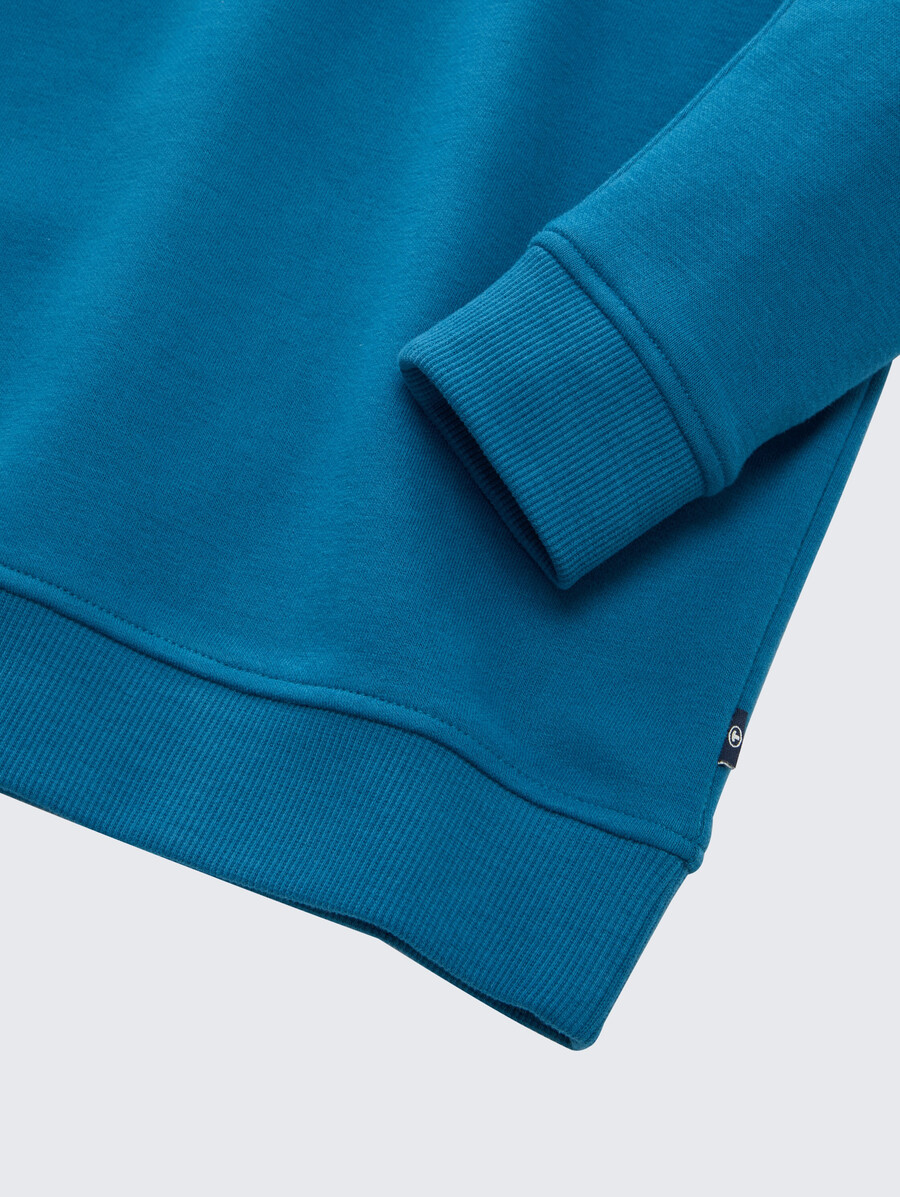 basic-sweatshirt mit rückendruck