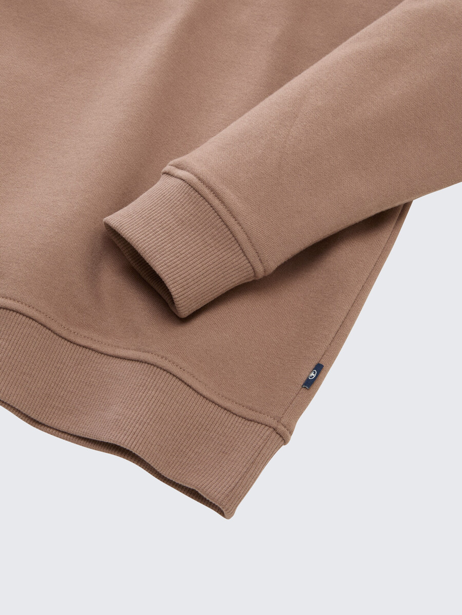 basic-sweatshirt mit rückendruck