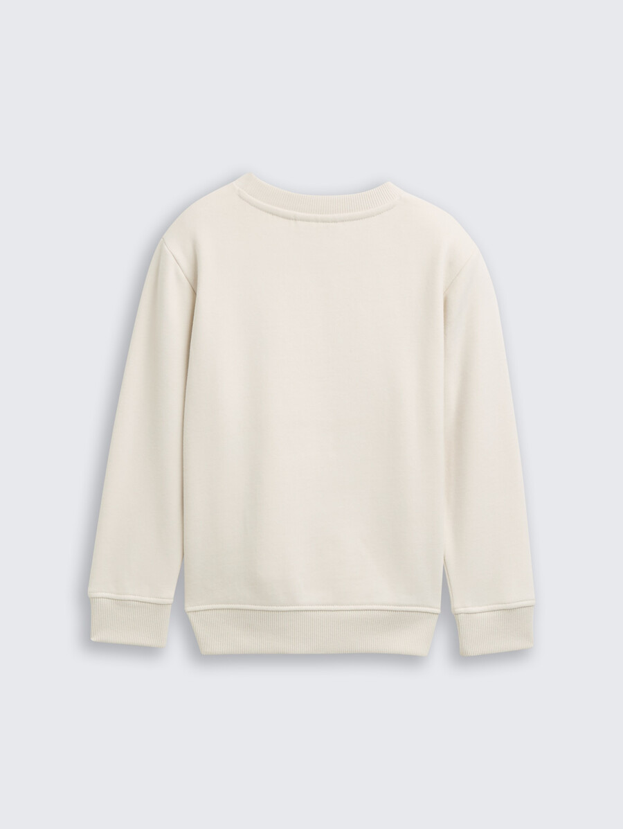 basic-sweatshirt mit aufdruck