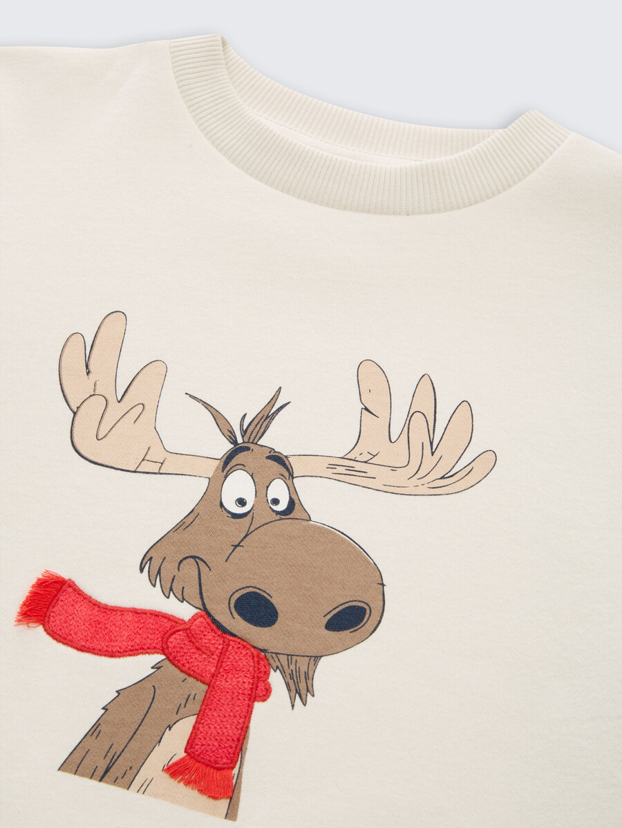 basic-sweatshirt mit aufdruck